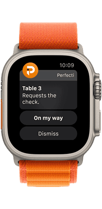 An Apple Watch with an orange strap, a stylish and vibrant combination for a fashionable accessory.